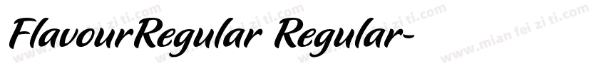 FlavourRegular Regular字体转换